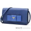 【美品】プラダ 【PRADA】 サフィアーノ リボン ポシェットウォレット ブルー カーフレザー クラッチバッグ ショルダーバッグ 斜め掛け 財布 サイフ メタルロゴ BT1009 NZV F0IFG SAFFIANO LUX BLUETTE AZZU POCHETTE WALLET【SAランク】【中古】