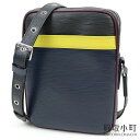【最大1万円OFFクーポン! 3/4 20_00〜】【新品同様】ルイヴィトン 【LOUIS VUITTON】 M55100 ダヌーヴスリム エピ×ダミエグラフィット ブルーレザー メンズ スモール メッセンジャー ショルダーバッグ 斜め掛け マルチカラー【中古】