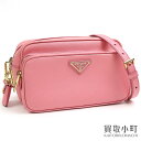 プラダ 【PRADA】 サフィアーノ トライアングルロゴ スモール カメラバッグ ピンク カーフレザー ポシェット ショルダーバッグ 斜め掛け BT1010 NZV SAFFIANO LUX CAMERA CASE【ABランク】【中古】