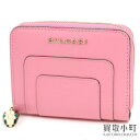 【最大1万円OFFクーポン! 10/25〜】ブルガリ 【BVLGARI】 セルペンティ フォーエバー ジップ付きミニウォレット ピンク カーフスキン コインパース カードケース コンパクト 財布 サイフ スネークヘッド ベビ 蛇 287154 SERPENTI 【中古】