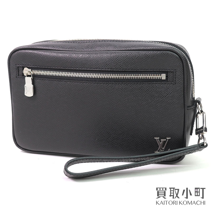 【最大3万円OFFクーポン! 12/1〜】【美品】ルイヴィトン【LOUIS VUITTON】M30441 ポシェットカサイ タイガ レザー ノワール セカンドバッグ クラッチ リストレット メンズ ポーチ LV KASAI CLUTCH TAIGA【Aランク】【中古】【中古】