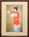 上村松園 絵画 『序の舞』 送料無料 【複製】【美術印刷】【巨匠】【変型特寸】