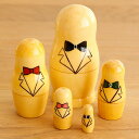 マトリョーシカ Bow Tie Matryoshka【オブジェ ギフト ネクタイ ロシア 木製 かわいい 可愛い おしゃれ かわいい 可愛い インテリア 人形 雑貨 おもちゃ 誕生日 贈り物 女性 男性 新生活 プレゼント】