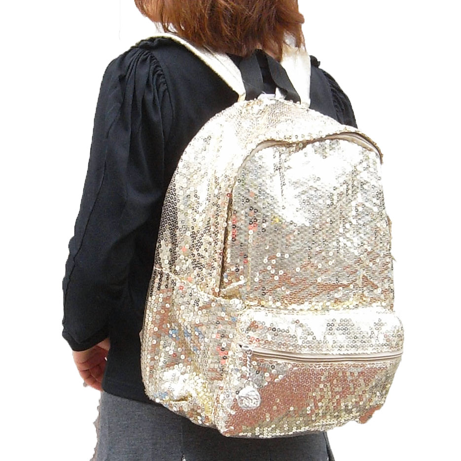 【新作】再入荷しました★スパンコールが輝くリッチなバッグ/リュックサック★(cache cache/カシュカシュ)【10P26Oct09】