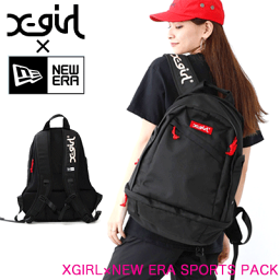 【<strong>kalulu</strong>限定】エックスガール ニューエラ コラボ リュック【X-girl × NEWERA SPORTS PACK】レディース <strong>リュックサック</strong> バッグ 通学 女子 中学生 高校生 大学生 人気 おすすめ 通勤 大人 収納 大容量 大きめ 31L ノートパソコン PC 黒 ブランド Xgirl 送料込み 05172064