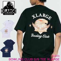 XLARGE <strong>エクストララージ</strong> <strong>Tシャツ</strong> BOWLING CLUB S/S TEE カットソー 半袖<strong>Tシャツ</strong> バックプリント メンズ トップス 男子 カジュアル 白 黒 ストリート ブランド 101232011038