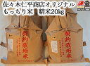 【釜石応援30%OFFクーポン先行配布中】もっちり米 精米20kg 送料無料 佐々木仁平商店