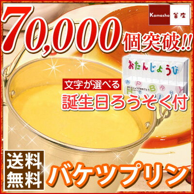 ★選べるバースデーキャンドル付★バケツプリン【送料無料】...:kamasho:10001913