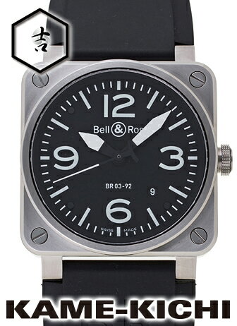 ベル＆ロス　BR03-92B　Ref.BR03-92S　ブラック　新品　（Bell&Ross　BR03-92B）