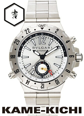 ブルガリ　ディアゴノGMT　Ref.GMT40C5SSD　シルバー　新品　（BVLGARI　Diagono GMT）