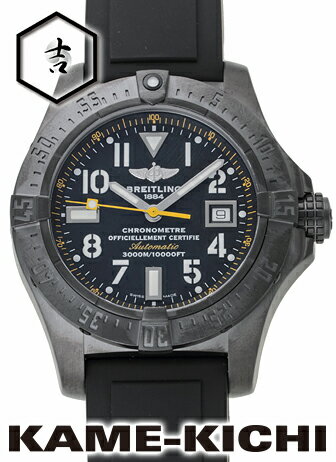 ブライトリング　アベンジャー シーウルフ ブラックスティール コードイエロー　Ref.M177BCYRPB　ブラック　新品　（BREITLING　Avenger Seawolf Blacksteel Cord Yellow）