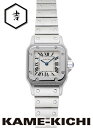 【中古】カルティエ サントス ガルベ SM Ref.W20056D6 シルバー (CARTIER Santos Galbee SM)【楽ギフ_包装】