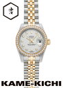 【中古】ロレックス 3年保証 デイトジャスト Ref.179383G アイボリー (ROLEX Datejust)【楽ギフ_包装】
