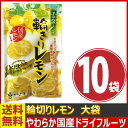 【9月22日頃から出荷】【送料無料】南信州 わやらかドライ 輪切りレモン 大袋 1袋(60g)×10袋【ドライフルーツ】【南信州菓子工房】【輪ぎりレモン おやつ お菓子】