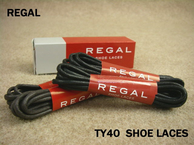 メール便可■■ REGAL TY40 SHOE LACES　ドレス 丸紐 81cm / リーガル シューレース ブラック ブラウン 各2足分(合計4本)入り //【マラソン201207_ファッション】【YDKG-m】