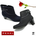 リーガル REGAL レディース ブーツ F88D ブーティー サイドベルト 撥水加工 GORE-TEX ゴアテックス 耐滑性 雨 雪 メイドインジャパン 日本製 2色 ブラック ネイビー evid