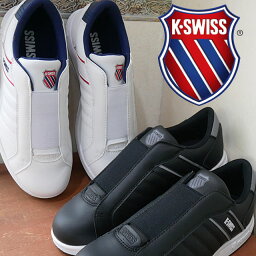 ＼最大1000円OFFクーポン有 5/1迄／<strong>ケースイス</strong> K-SWISS メンズ <strong>スリッポン</strong> KS300 スリップ スニーカー ローカット カジュアルシューズ 36102220 ホワイト 白 36102221 ブラック/グレー 黒 靴 送料無料 あす楽 evid