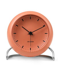 ARNE JACOBSEN TableClock CITY HALL PALE ORANGE アルネヤコブセン 置き時計 テーブルクロック シティホール ペールオレンジ 現代仕様 モディファイ LEDライト ムーブメントセンサー スヌーズ機能 単3電池 アラーム プロダクト シンプル モダニズム 北欧 ギフト