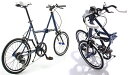 20インチ折り畳み自転車クロスバイク ミニベロ DGネイビー...