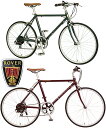 ビリティッシュスタイリッシュスポーティクロスバイクローバー ミニベロ 24インチ自転車 ワインレッド ダークグリーンROVER 英国スタイル小径車 MINIVELO軽量アルミフレーム スマートなトラスフレームシマノ製 前後輪Vブレーキ採用