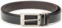 BURBERRY 　ベルトバーバリー　ブラック×ダークブラウン　フレミングBELT91630 FLEMING 0098