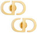 Christian Dior ピアスクリスチャンディオールゴールドトーンメタルイニシャルスタッズピアスCDメタルシグネチャーロゴプッシュボタン式クラスプ耳元のアクセントに プレゼントに最適PIERCEPETITCDD300GD