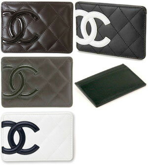 CHANEL シャネル A26725　カードケース名刺入れ　カンボンライン 26725ホワイト×ブラックロゴブラック×ブラックロゴブラック×ホワイトロゴダークブラウン×ダークブラウンロゴ名刺ケース　カード入れ　ココマークA26725PET CARTE DE CR