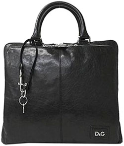 D&G ディー＆ジー　鍵付きビジネスバッグ　トートバックシルバーロゴプレート　ブラック　バッファロー革DM0229-E1594-80999ドルガバ　ドルチェ＆ガッバーナDOLCE&GABBANAメンズ　レディース　ユニセックス