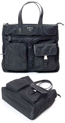 ΡPCХåդPRADA Ф᤬Хå ץ֥å NEROܥȥХåȡȥХå 2WAYХå ϥɥХåSHOULDER TOTE BAGФ  Хʥ߷VA0610tessuto+saffianoѥץ졼