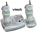 Vtech ip5852ブイテック デジタルコードレスフォン2.4GHz 留守番機能付き電話機Cordless Telephone親機用コードレス&コードレス子機