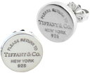 Tiffany&Co.@eBt@j[RTT ^gDeBt@j[EhsAX ~jVo[X^[O Vo[ANZT[ROUND PIERCES MINIPLEASE RETURN TONEW YORK 925