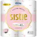 日本製紙クレシア クリネックス システィ ハピネスピンク 4ロール ダブル ×10パック まとめ買い 送料無料