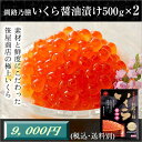 送料無料 いくら醤油漬け500g×2 笹谷商店北海道産...