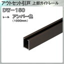 上部ガイドレール 【アトム】 ATOM DW150AN 1000mm アウトセット引戸用 アンバー レール長さ:1000mm