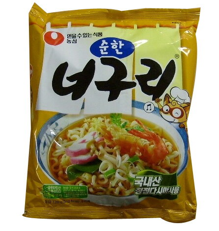 【韓国食品・ラーメン】　農心　ノグリラーメン　(甘口）1BOX（40個入)一個当たり96円、お得な箱買い!