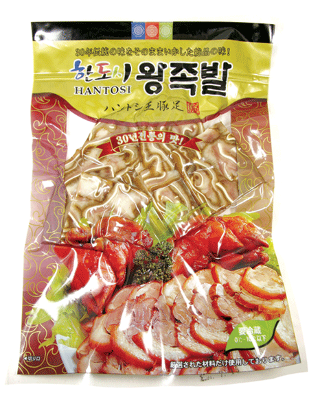 【韓国食品・豚足】　ハントシ豚耳スライス200g　〔クール便〕