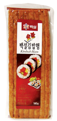 【韓国食品・のリ巻き】　のり巻き用ハム　180g　〔クール便〕