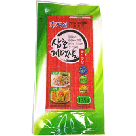 【韓国食品・のリ巻き】 カニのかまぼこ　135g韓国式のり巻きに欠かせない一品おやつでもいいですよ。