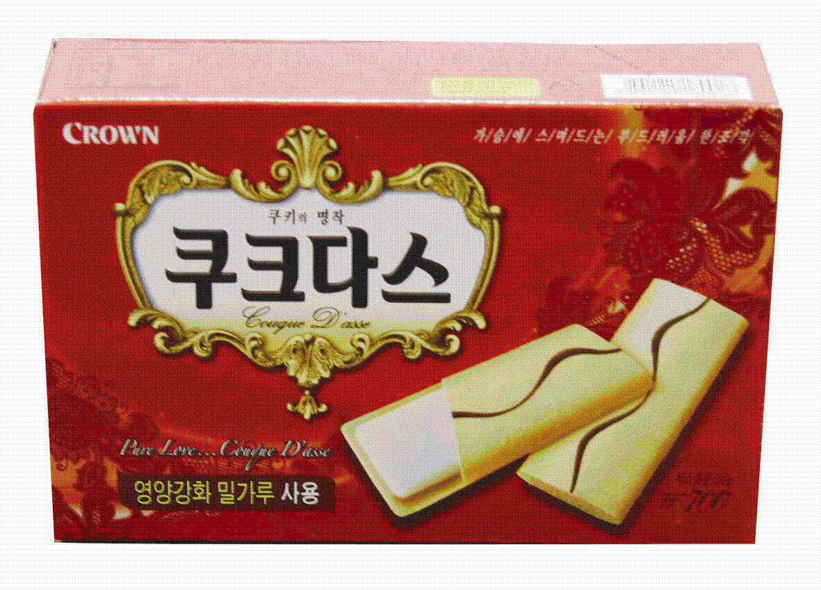 【韓国食品・お菓子】　クラウン　ククダス　ホワイト　56g正統ソフトビスケット