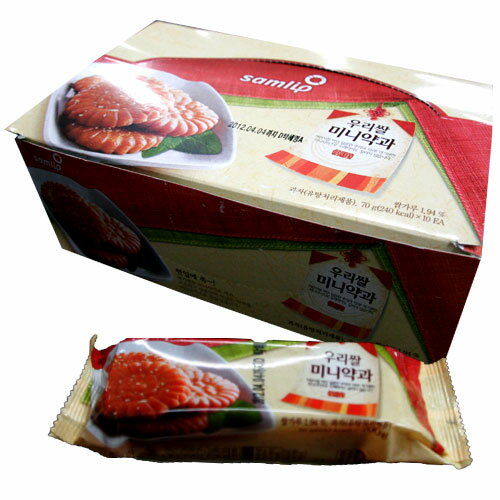 【韓国食品/韓国食材/おやつ/お菓子】 ミニヤッカ（70g×10個）パッケージが新しく変わりました