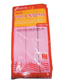 【韓国食品/韓国雑貨/エステ】　アカスリ用　タオル（長）タオルの色は在庫により変わる可能性があります