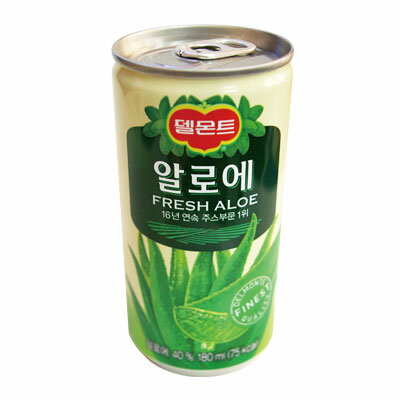 「デルモンテ」アロエジュース「缶」180ml■韓国食品■韓国/韓国飲料/韓国飲み物/韓国ジ…...:kangurume:10000161