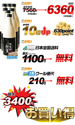 【送料無料】【クール便代無料】「天地水」純生マッコリ750ml×12本【1BOX】■韓国食品■韓国食材■お酒■マッコリ■贈り物■ギフト【楽ギフ_包装】【楽ギフ_のし宛書】【ポイント10倍】【smtb-s】【GB3倍祭り201204_2】【RCPapr28】
