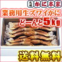 業務用生ズワイかに 5Kg 冷凍...