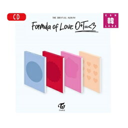 【おまけ11種付き】TWICE【Formula of Love】【バージョンランダム】THE 3RD FULL ALBUM【初回特典なし】トォワイス CD <strong>アルバム</strong>/おまけ：生写真1+トレカ10(8809755509156-01)
