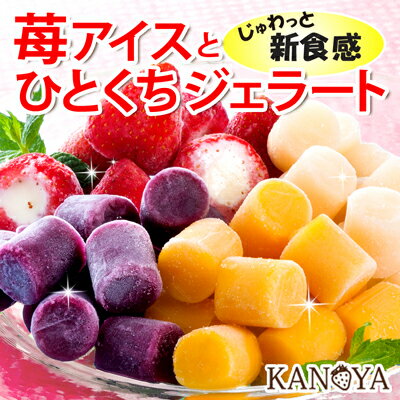 【送料無料】苺アイスと3種のひとくちジェラートセット ギフト (短冊のし)
