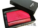 YVESSAINTLAURENT【イヴサンローラン】カードケース コインケース ミニウォレット ピンク YSL 二つ折り レディース【USED-B】【送料無料】【かんてい局名古屋西店】
