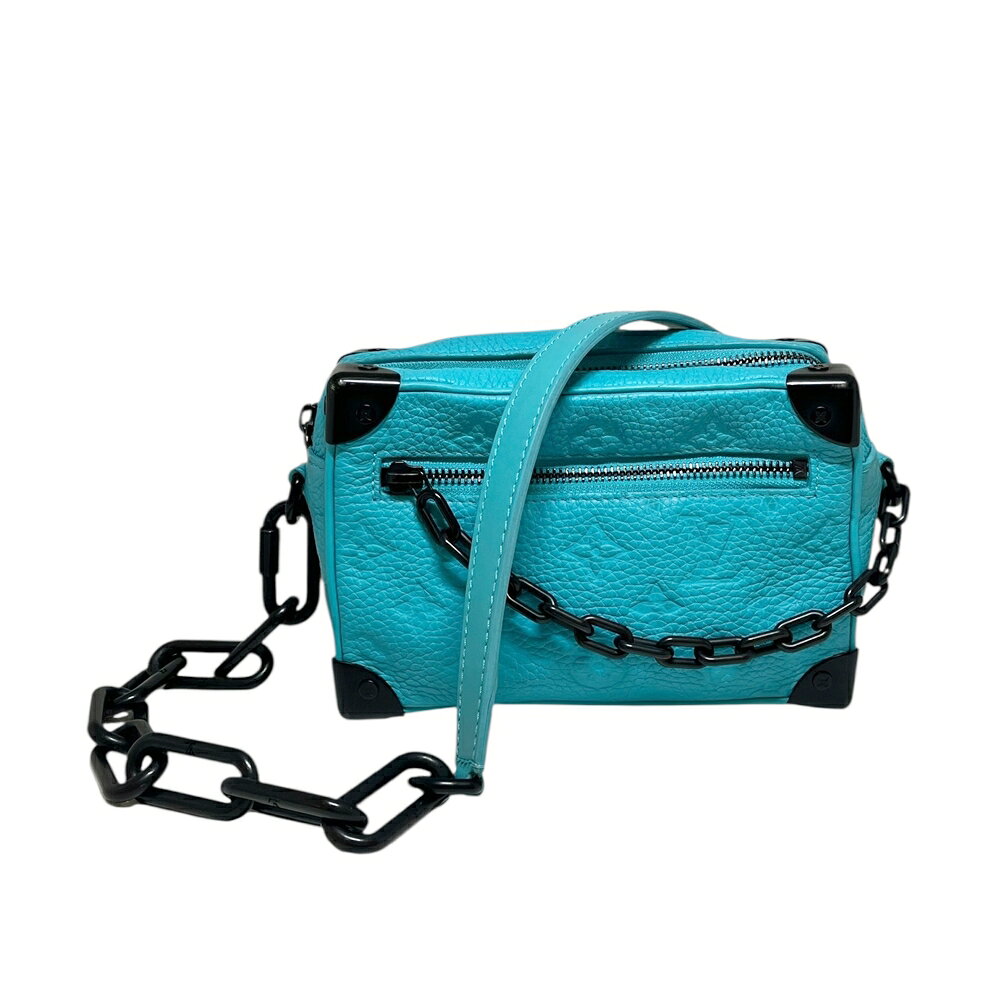 LOUIS VUITTON【ルイヴィトン】M11673 ミニソフトトランク モノグラム トリヨンレザー ターコイズブルー ショルダーバッグ 鞄 かばん メンズ レディース【中古】USED-B 質屋 かんてい局 加古川店 A25-2638 004