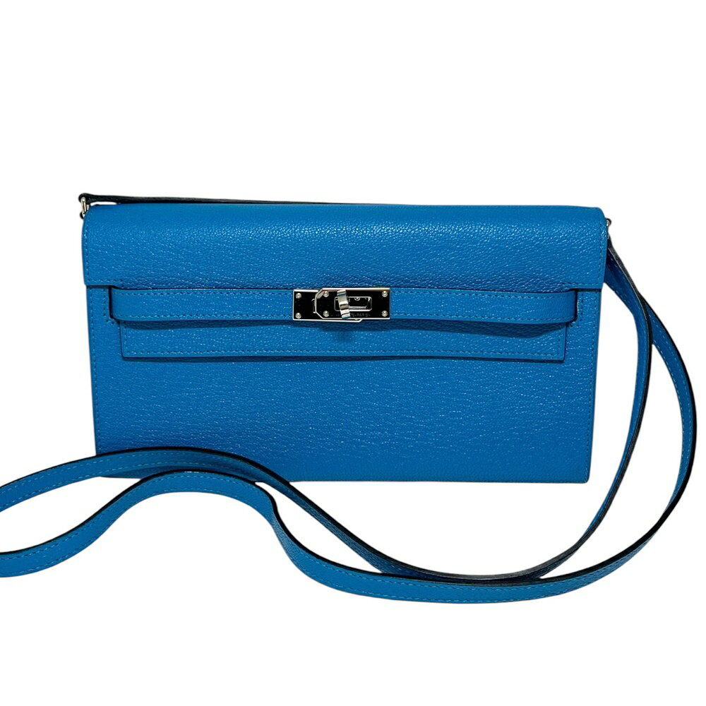 HERMES【エルメス】ケリーウォレットロングトゥーゴー Z刻印 ブルー ショルダーバッグ 財布 【中古】 USED-A 質屋 かんてい局 加古川店 A25-1779 008