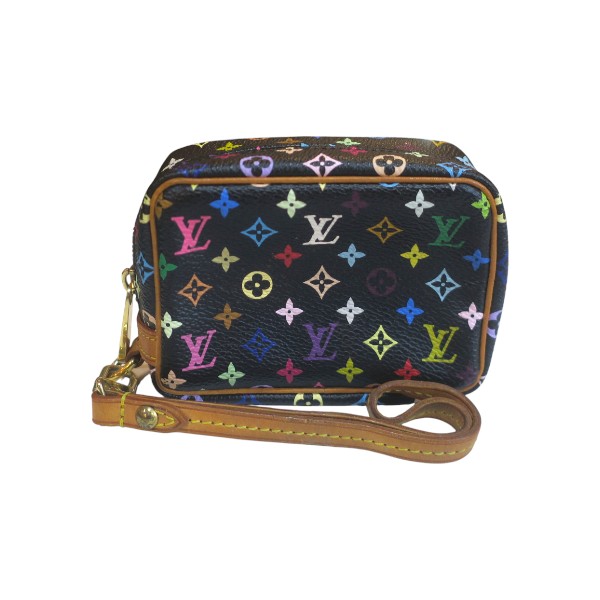 LOUIS VUITTON ルイヴィトン M58034 トゥルース ワピティ モノグラム マルチカラー ポーチ ノワール【代引不可】【送料無料】【質屋かんてい局横浜港南店】中古品 used AB